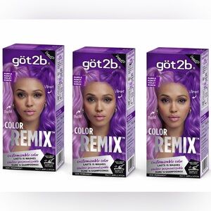 Got2b - 3pack - Color Remix Purple Hair Dye